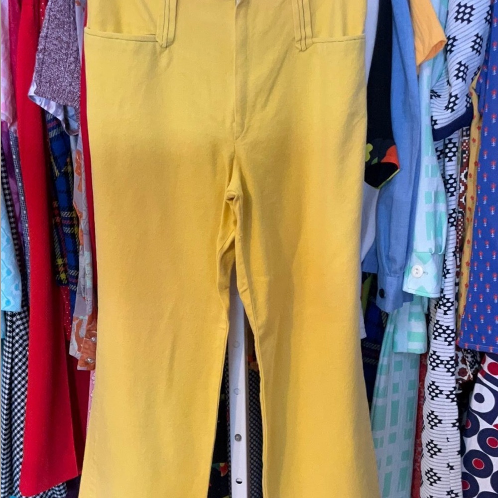 60’s 70’s Yellow Wide Leg/Flare Pants